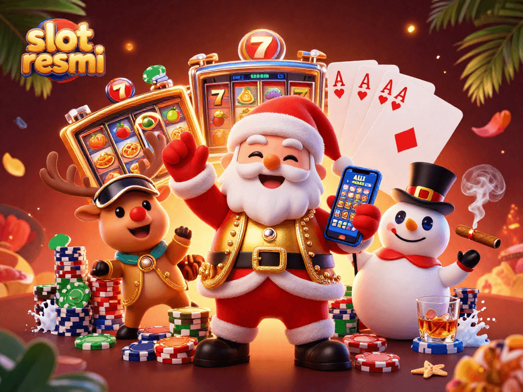Menangkan slot resmi dengan Santa Claus dan teman-temannya di kasino 3D yang ramai.