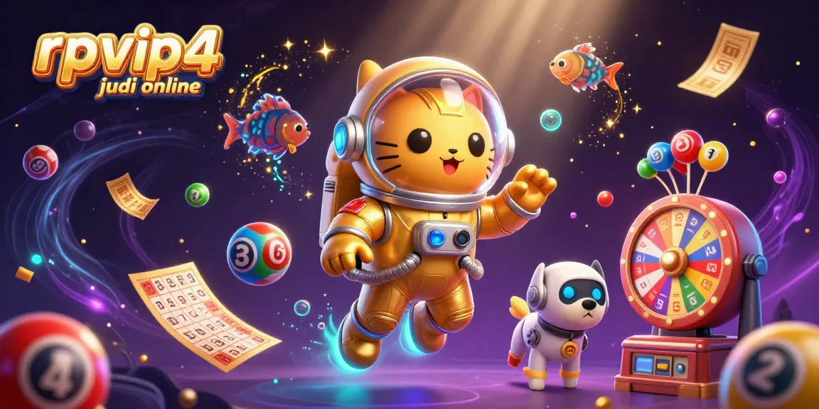 Experience thrilling gameplay in rpvip4 judi online with vibrant lottery elements and a space-themed adventure.