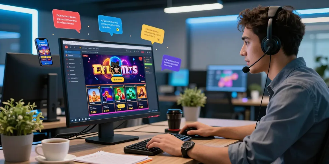 Lemacau Live Chat representative assisting customers in a vibrant online casino support environment.