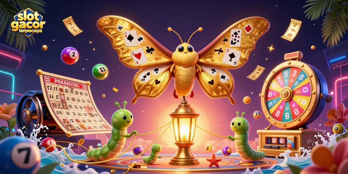 Menangkan slot gacor terpercaya dengan gambar ilustratif menarik dan detail 3D kasino.
