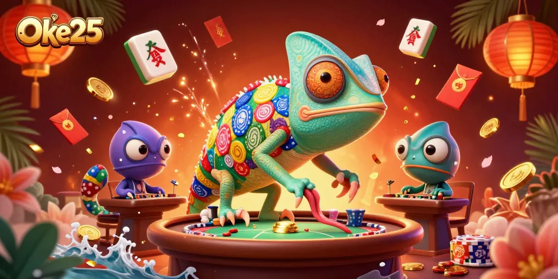 Mainkan Oke25 dengan keseruan yang melimpah dalam ilustrasi kasino digital 3D yang menawan.