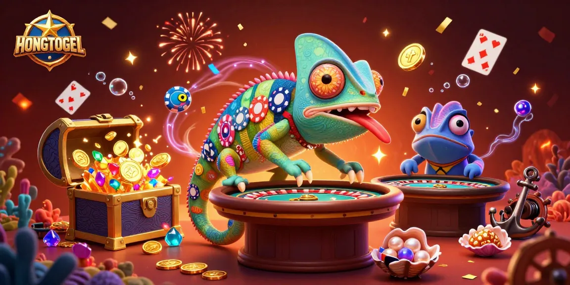 Permainan HONGTOGEL dengan pemilik kasino chameleon grafis yang menakjubkan dan elemen permainan menarik.