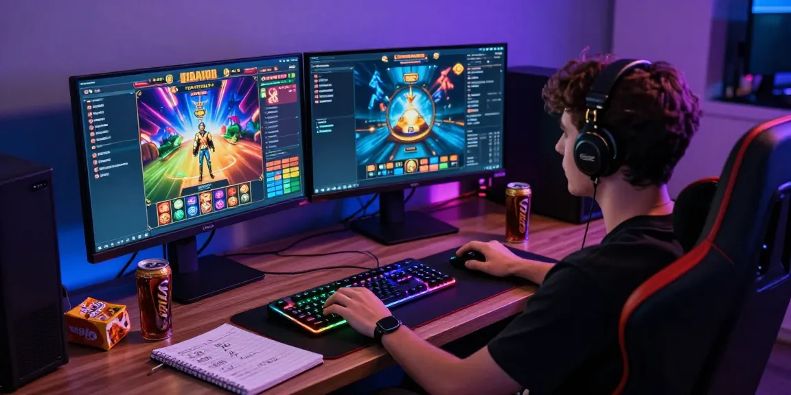 Petunjuk Cara Login LUXURY12 dengan gamer fokus di permainan slot online.