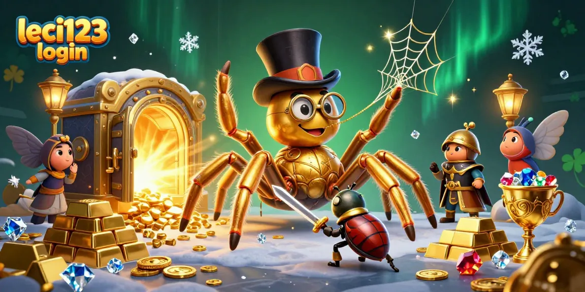 Engage with leci123 login and experience thrilling casino adventures with a 3D cartoon illustration.