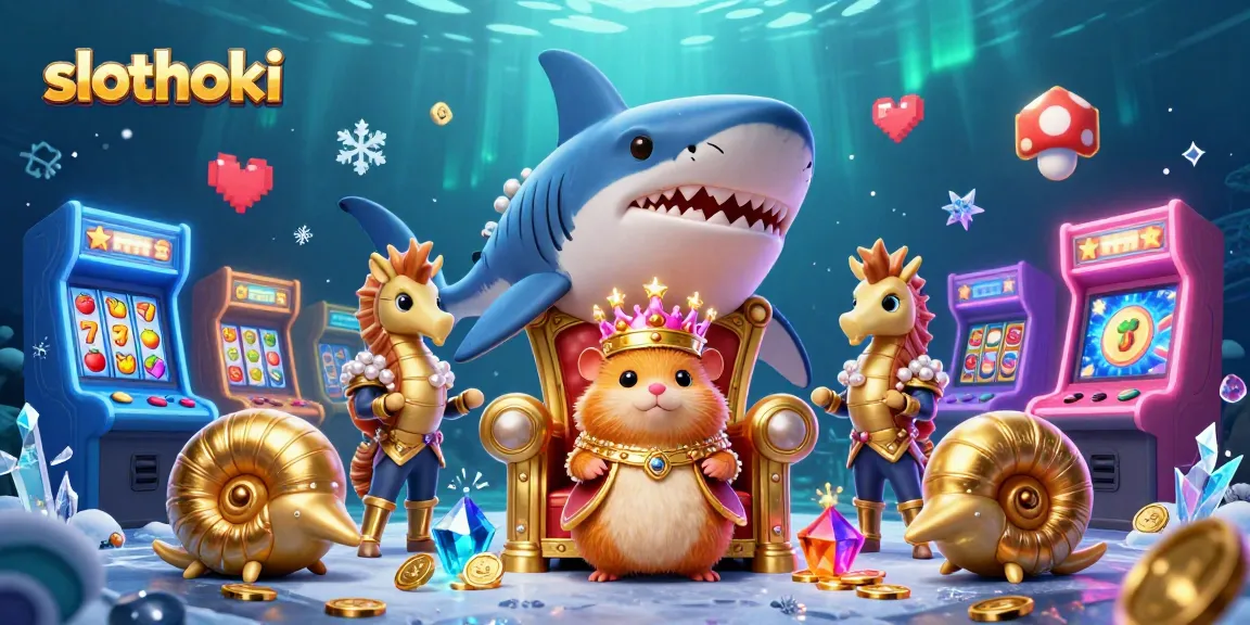Menangkan jackpot di slothoki dengan desain ilustrasi kasino yang cerah dan kaya detail.