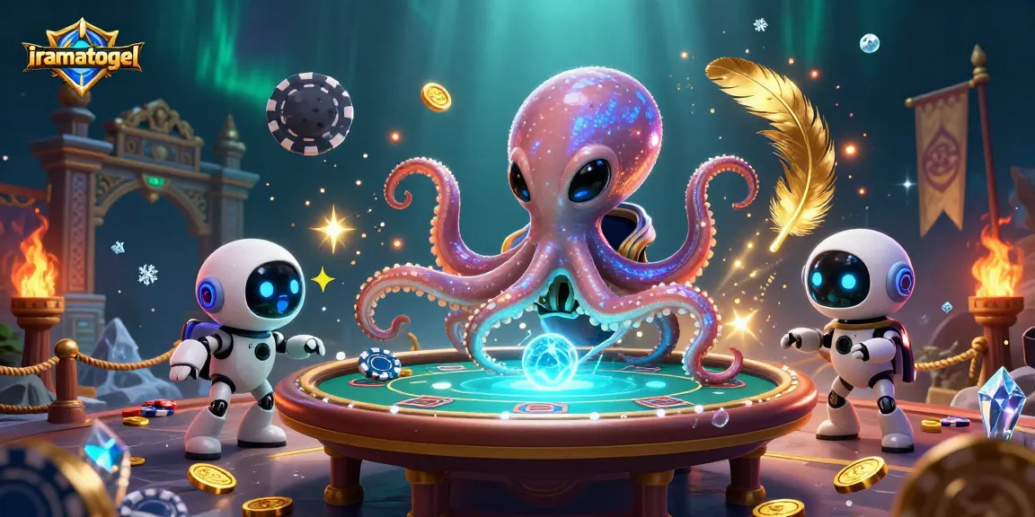 Rasakan sensasi bermain iramatogel dengan alien octopus di meja poker holografis yang berkilauan