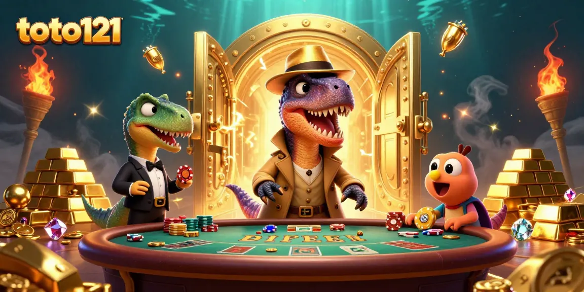 Keberuntungan bermain di toto121 dengan velociraptor, stegosaurus, dan pencuri kompi yang mencuri chip.