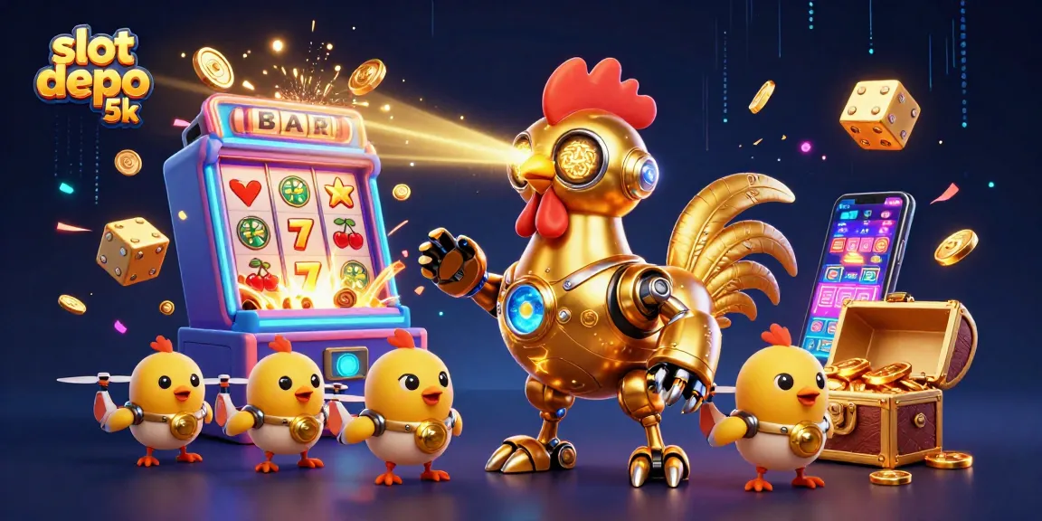 Memainkan slot depo 5k dengan peluang jackpot menarik dan simbol keberuntungan di kasino online.
